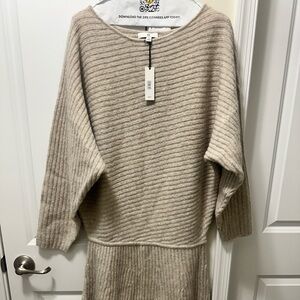Banana Republic Beige Long Sleeve Dress